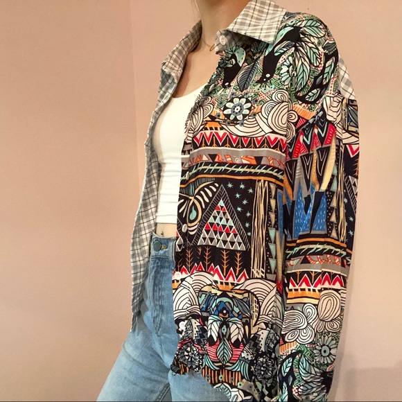 Funky Button Up from Shein Size Small - Picture 2 of 7